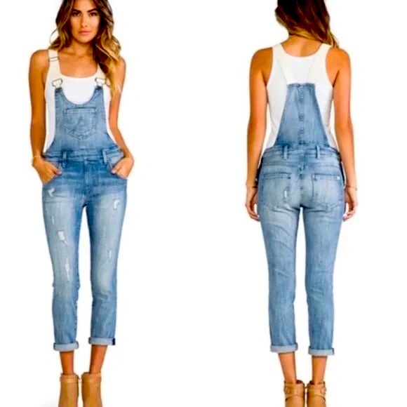 Wildfox Pants - Wildfox Couture Denim Distressed Overalls Size small